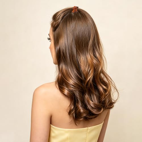 YOHAMA 36Pcs Small Hair Claw Clips Brown Strong Mini Bangs Jaw for Women - Image 5