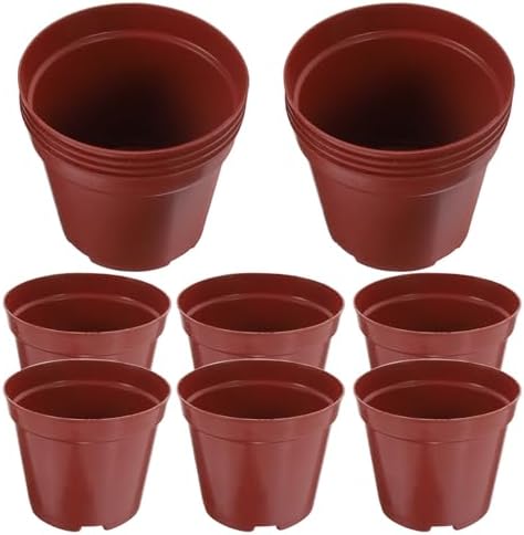 LIOOBO 50pcs Plastic Bonsai Training Pots Round Planters by LIOOBO