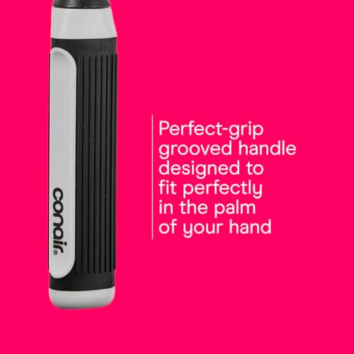 Conair Round Brush, Grip & Style, Metal, Nylon Bristle, Grey - Image 6