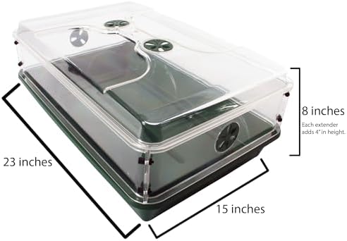 93774 Domed Propagator, 1 Height Extender, Green - Image 6