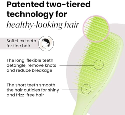 Tangle Teezer Plant-Based Ultimate Detangler Brush for Fine Hair, Green - Image 2