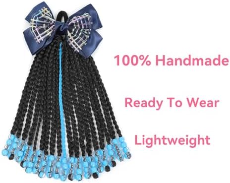 Kid Ponytail With Beads Braid Detachable Protective Hairstyle For Girls - Image 2