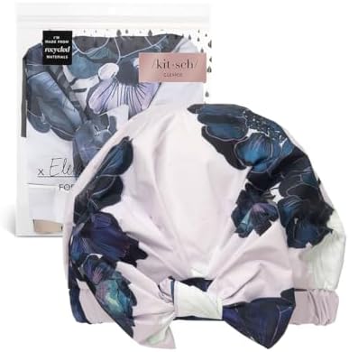 Kitsch Luxury Shower Cap for Women - Waterproof and Mold Resistant, Reusable Shower Caps (Floral) - Image 2