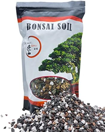 Bonsai Soil All Purpose Mix | Fast Draining Pre Blend (2 Quart Bag) Plant | Pumice, Lava, Calcined Clay and Pine Bark ● Potting Pre Mixed Bonsai Plant Soil Mixture By The Bonsai Supply by TheBonsaiSupply