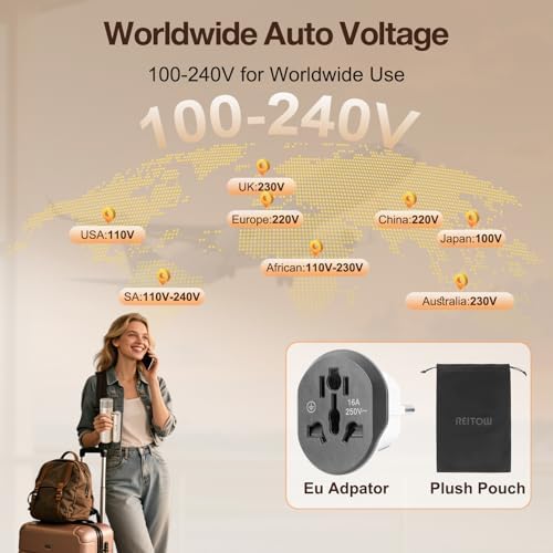 Travel Foldable Dual-Voltage Plasma High-Speed Hair Dryer in Gold - Image 3