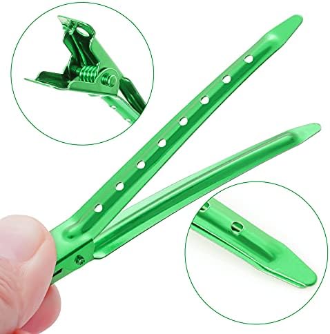 Bantoye 24 Packs Duck Bill Clips 3.35 Inch Metal Alligator Clip, Green - Image 3