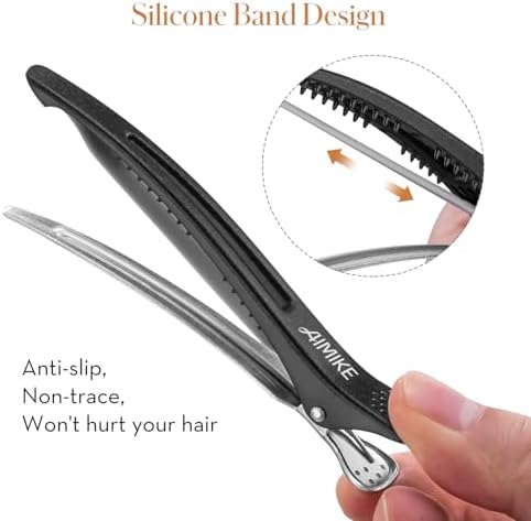 AIMIKE Hair Clips for Styling Sectioning, Barbers & Home Hair Cutting - Image 2