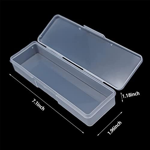 4PCS Plastic Storage Personal Box for Nail, Nail Implement Box (clear) - Image 3