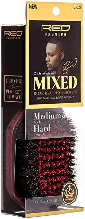 Red Premium 2 Bristles In 1 Body Mixed Club Boar Brush X BowWow (Medium&Hard) - Image 5