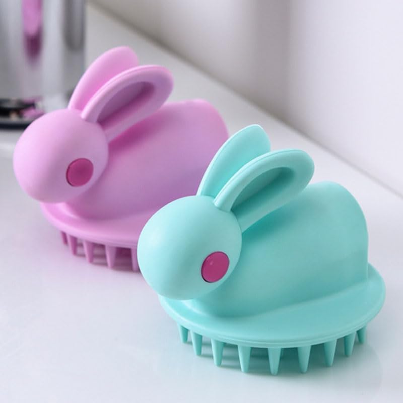 Ximimark 2 pcs Silicone Shampoo Brush for Deep Scalp Massage and Hair Washing - Soft and Gentle Comb for Bath and Spa Use - Image 6