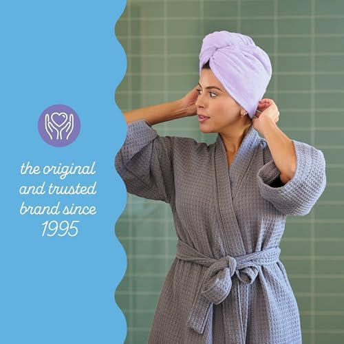 Turbie Twist Microfiber Hair Towel, Lilac & Lemon (2 Pack) - Image 6