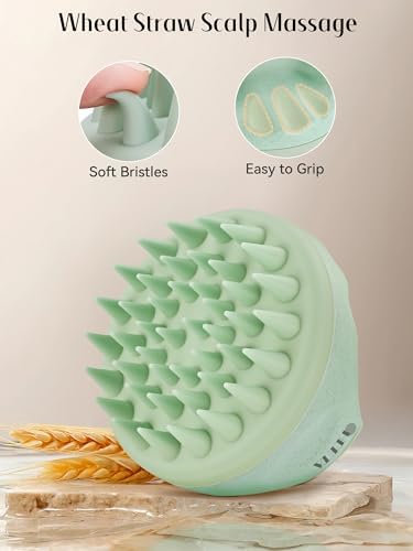 HEETA 2Pack Scalp Massager Scrubber Shampoo Brush for Hair Growth Easy-Grip - Image 3
