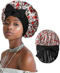 AWAYTR Double Layer Satin Bonnet for Women, Reversible Sleep Hair Wrap by AWAYTR