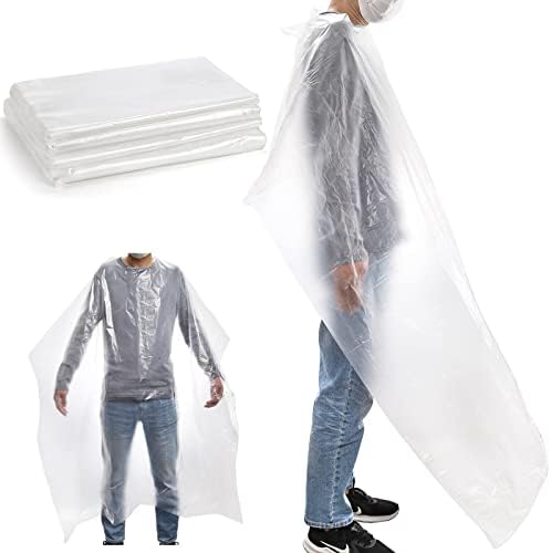 Hedume 120pcs Disposable Capes Hair Salon, 63 x 51 In Hair Cutting Cape, Disposable Barber Cape, Waterproof Shampoo Capes by Hedume
