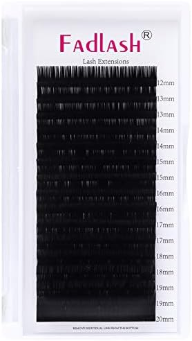 Eyelash Extension 0.15 D Curl 16 Rows Mix-12-20mm Classic Lash Extensions Optinal Thickness 0.10/0.15/0.20/0.25 C/D Curl Mix 8-16mm|12-20mm Silk Lashes Extension (0.15-D, 12-20mm) - Image 2