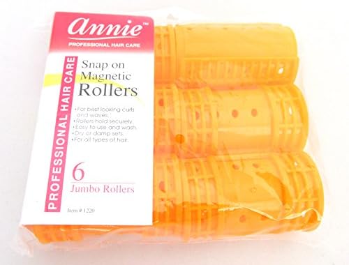 Annie Snap On Magnetic Rollers 1 1/2" Orange 6 pack by Unknown