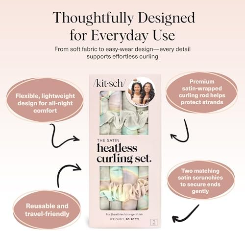Kitsch Satin Heatless Curls Overnight Set - Aura - Image 4