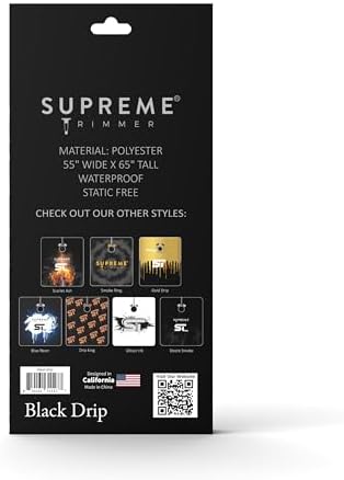 Supreme Trimmer Premium Barber Cape w/Rubber Neck | Waterproof, Polyester Cape; Salon, Barber & Home Use - Image 6