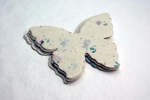 Wildflower Seed Paper Butterfly Shape - Large 3" - Set of 24 (47s Junk Mail) - Image 4