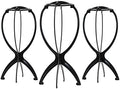 DANSEE Short Wig Stand 3 Pack Wig Holder for Multiple Wigs 14.2 Inches Hat Stand Display by DANSEE