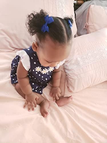 CÉLLOT Baby Hair Ties with Bows,50pc 2 inch Baby Hair Bow Ponytail Holders - Image 6
