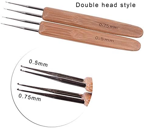 3 Pcs/Set Dreadlock Crochet Hook for Hair, Dreadlock Needle Tool for Braid Craft,Dread Locks Crochet Needles 0.5mm (1 Hook, 2 Hooks,3 Hooks) - Image 5