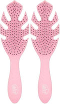 Wet Brush Go Green Hair Detangler Brush, Pink - Detangling Hair Brush - Ultra-Soft IntelliFlex Bristles Glide Through Tangles & Gently Loosens Knots While Minimizing Pain, Split Ends & Breakage by WetBrush
