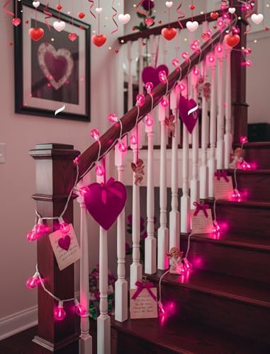 25FT G40 LED Outdoor Valentine's Day String Lights, Pink Valentine's Day Decorations Lights with 27 Shatterproof Pink Globe Bulbs, Hanging Patio Lights Waterproof for Holiday Backyard Party Garden - Image 5
