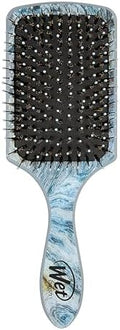 Wet Brush Paddle Shine Enhancer with Argan Oil, Distressed Wood - Ultra-Soft IntelliFlex Detangling Bristles with Boar Bristles For A Smooth & Shiny Finish - Pain-Free Hair Brush For Women & Men by WetBrush