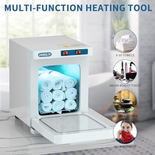 Towel Warmer, JXSDLIY 2-in-1 Professional Hot Towel Heater Cabinet for Spa Salon Home Bathroom, 5L, White - Image 3