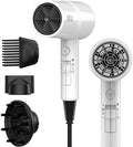 AINA Hair Dryer with Diffuser,Comb Full-Featured Blow Dryer 110V(White) by Aina