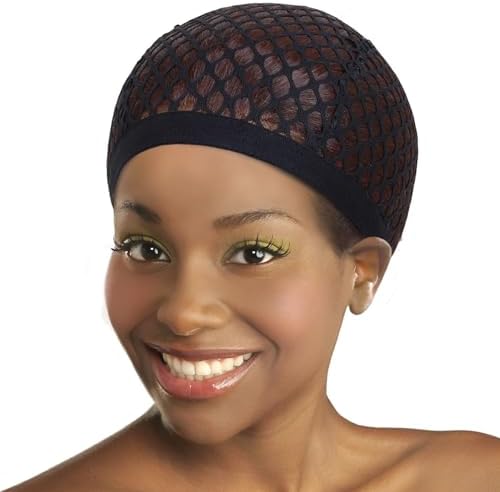 DONNA Crochet Wig Cap With Large Hole and Combs - Hair Accessories and Hair Bonnet for Sleeping, 1PC XL SIZE - Image 2