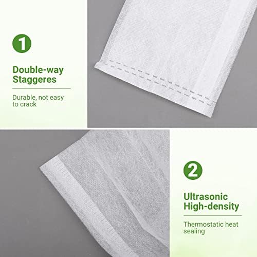 GREANER 200 PCS Nursery Bags, 5.5"x6.3" Non-Woven Fabric Seedling Bags Biodegradable for Home Garden Supply, Tree, Flower, Vegetable, Nursery Pots Container Plants Pouch - Image 5