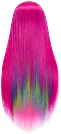 Hairingrid 26"-28" Mannequin Head Hair Styling Training Head Manikin Cosmetology Doll Head Synthetic Fiber Hair and Free Clamp Holder (R71919W0320) - Image 5