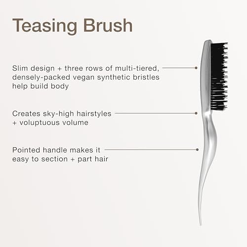 Paul Mitchell Pro Tools Teasing Brush, Hair Brush With Tail Handle for Back Combing, Lifting + Creating Volume, For All Hair Types - Image 2