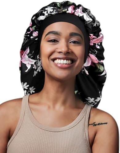 Long Satin Bonnet for Natural Hair Large Sleep Cap for Braids - Image 3