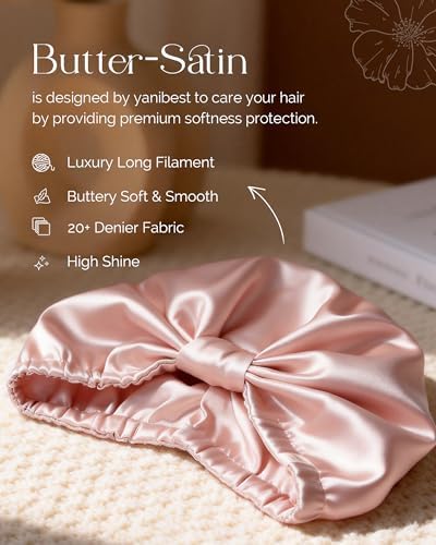 YANIBEST Breathable Soft Breeze Satin Bonnet for Sleeping,Silk Feeling Cap - Image 2