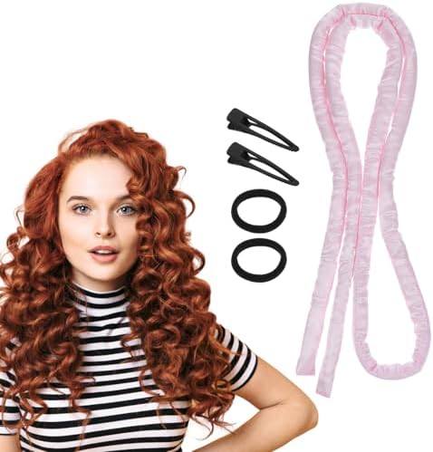 Heatless Curling Rod Headband, Overnight Heatless Hair Curler by Unknown