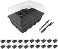 Gardzen 20 Pack Seed Starter Trays with Adjustable Vented Dome 240 Cell Clear by Gardzen