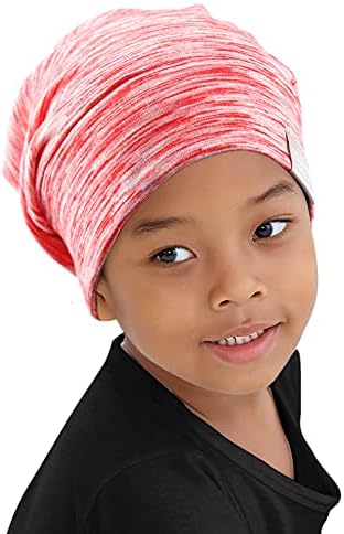 Kids Beanie Sleep Hats Bonnet for Child Natural Curly Frizzy Hair - Image 3