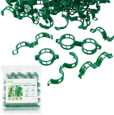 100 Pcs Plant Support Clips,Plastic Clips for Securing Plants by Unknown