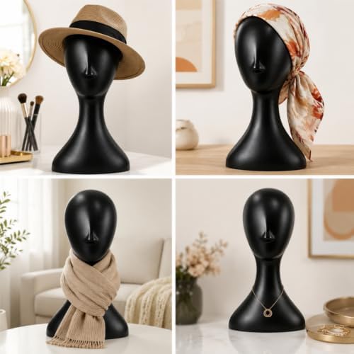 16 Inch Professional Plastic Mannequin Head, Lightweight - Image 4