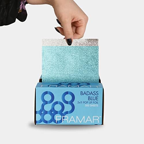 Framar Blue Pop Up Hair Foil, Aluminum Foil Sheets – 500 Foil Sheets - Image 2