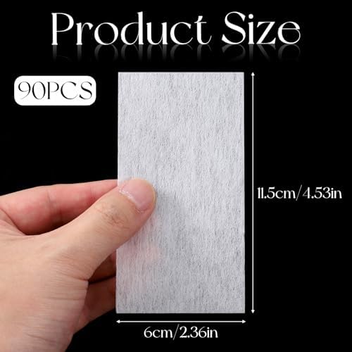 90PCS Perm Papers for Hair, Disposable Polyester Hair Paper Wraps, Heat-Resistant End Papers for Hair Rollers, Perm Kits for Salon Tissue, Professional Home Salon Tool for Women Men - Image 2