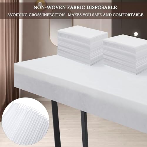 31" x 71" Disposable Bed Sheets for Massage Table Waterproof Massage Table Sheet Soft Non Woven Fabric SPA Bed Cover Breathable for Massage Beauty Tattoos 50PCS (White) - Image 4