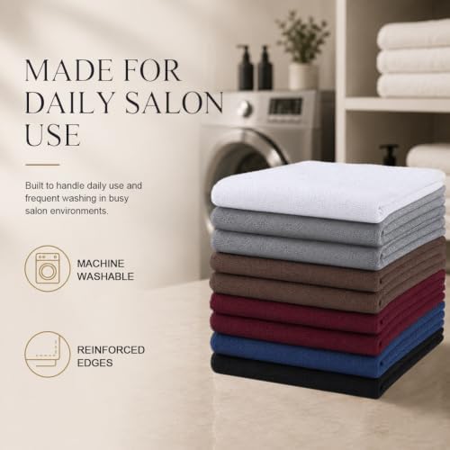 UNIMADE Salon Towels 48 Pack, Microfiber Barber Towels Bulk - Image 5