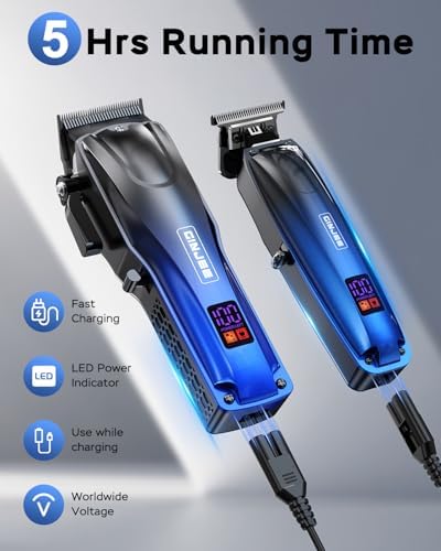 Cordless Hair Clippers and Trimmer Set for Men - Image 3