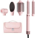 MESCOMB 5-in-1 Dual Voltage Hair Dryer Brush for Travel with Storage Bag by MESCOMB