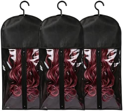3PCS Wig Storage Hair Extensions Holder Black Color by NEYQ