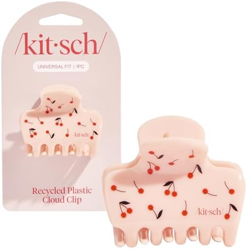 Kitsch Medium Hair Clips for Women - Cherry Print, 1pc by Kitsch